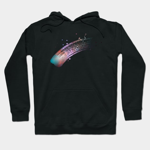 Paint brush stroke galaxy Hoodie by Blacklinesw9